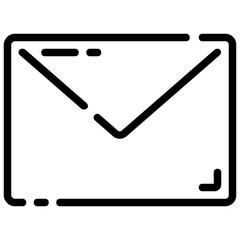 email outline vector icon
