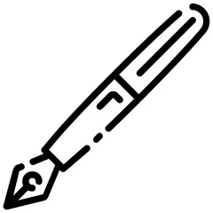 ink pen outline vector icon