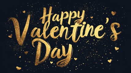 Valentine's day celebration digital design metallic ink style vibrant background artistic perspective festive theme