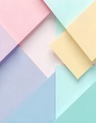 Fototapeta premium Geometric Pastel Composition
