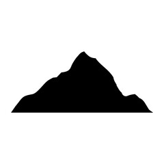 Mountains icon vector. hike, travel illustration sign. camping symbol.