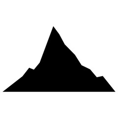 Fototapeta premium Mountains icon vector. hike, travel illustration sign. camping symbol.