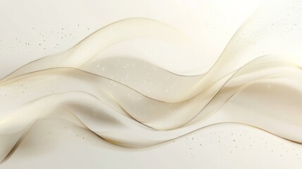 Obraz premium Minimalistic and elegant business card wallpaper with thin golden lines crossing a soft cream background