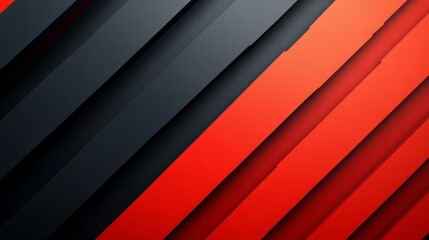 Obraz premium Bold and vibrant business card background with diagonal red and black lines, dynamic and energetic 
