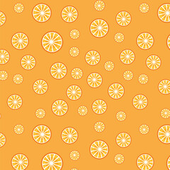 Orange Fruit Seamless Pattern