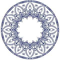 Beautiful flower art and mandala vector design