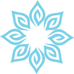 Beautiful flower art and mandala vector design