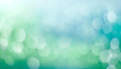 Fototapeta premium 緑と青の幻想 滑らかなグラデーションの光