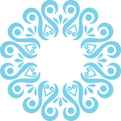 Beautiful flower art and mandala vector design