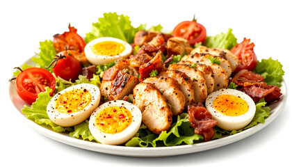 grilled chicken with vegetables