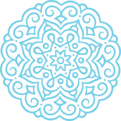 Beautiful flower art and mandala vector design