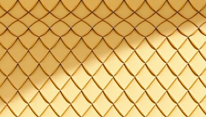 Fototapeta premium Golden Diamond Pattern Textured Wall Surface