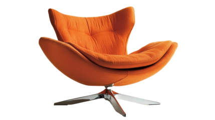 Luxury Modern armchair for office or home seating, designed for comfort and style, with a transparent PNG background