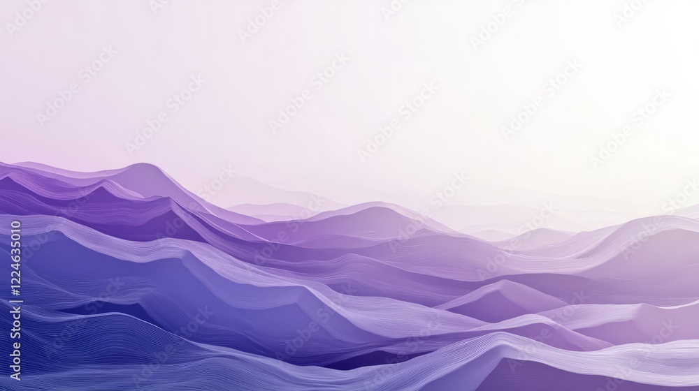 Poster minimalistic gradient background transitioning from lavender to light gray, creating a soothing effe
