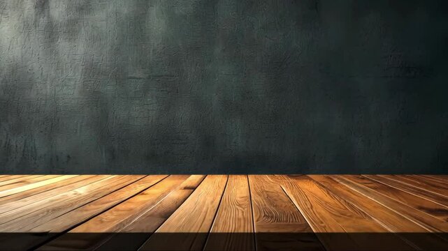 A wooden tabletop with a dark textured background.