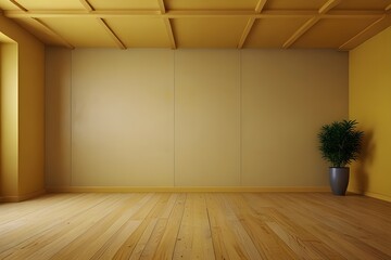 yellow background, abstract gradient studio and wall texture vector and illustration, can be used presented your product Generative AI