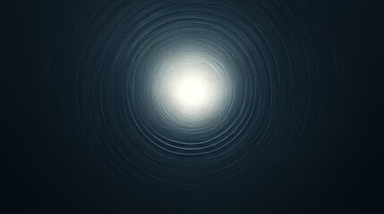 Minimalistic dark background with a single glowing white dot in the center, creating a serene composition