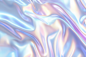 Fototapeta premium Iridescent silk fabric shimmering with pastel colors