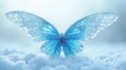 Crystalline Wings with a Frosty Glow