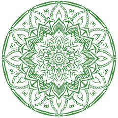 Beautiful flower art and mandala vector design