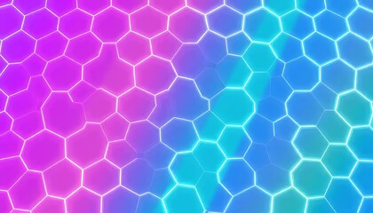 Abstract Hexagon Pattern Gradient Background