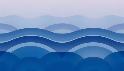 Fototapeta premium Abstract Blue Wave Pattern Design Illustration