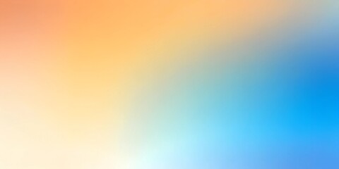 Vibrant Abstract Gradient Background with Soft Grainy Texture in Orange, Blue, and Yellow Hues