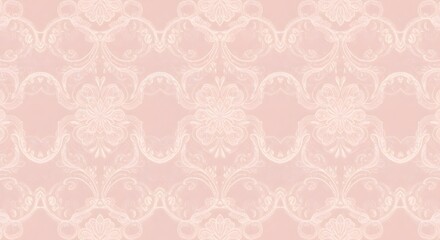 Elegant Pink Lace Pattern with Intricate Floral Design


