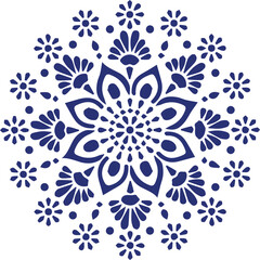 Beautiful flower art and mandala vector design