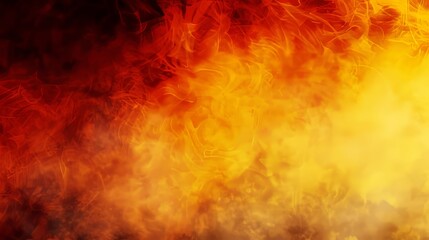 Obraz premium Vibrant yellow, orange, and red abstract gradient background for creative design space