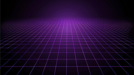 Purple grid background presenting an elegant and stylish visual effect, suitable for various design needs like digital art, graphic works, adding a touch of mystery and charm to the overall layout