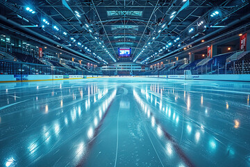 World Indoor Ice Hockey Championship event showcasing the arena and perfectly prepared rink