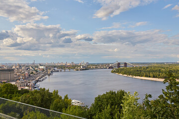 Kyiv Cityscape with Dnieper River