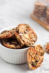 Florentine cookies. Eid cookies made from various nuts seeds and sugar.