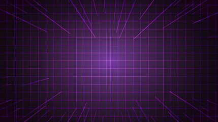 Obraz premium Purple grid background presenting an elegant and stylish visual effect, suitable for various design needs like digital art, graphic works, adding a touch of mystery and charm to the overall layout