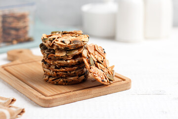 Florentine cookies. Eid cookies made from various nuts seeds and sugar.