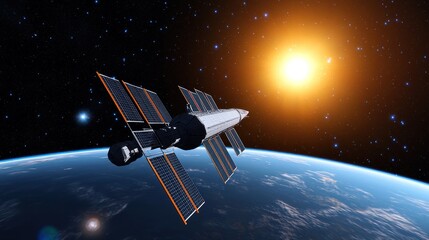 Spacecraft Orbiting Earth