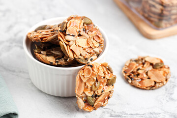 Florentine cookies. Eid cookies made from various nuts seeds and sugar.