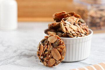 Florentine cookies. Eid cookies made from various nuts seeds and sugar.