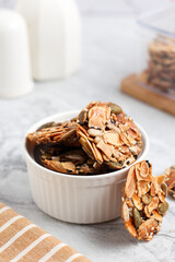 Florentine cookies. Eid cookies made from various nuts seeds and sugar.