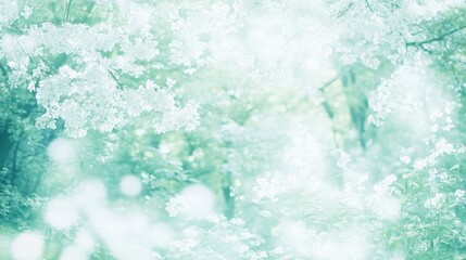 Dreamlike Spring Blossom Garden Scene