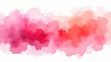 Obraz premium Abstract watercolor background with pink tones.