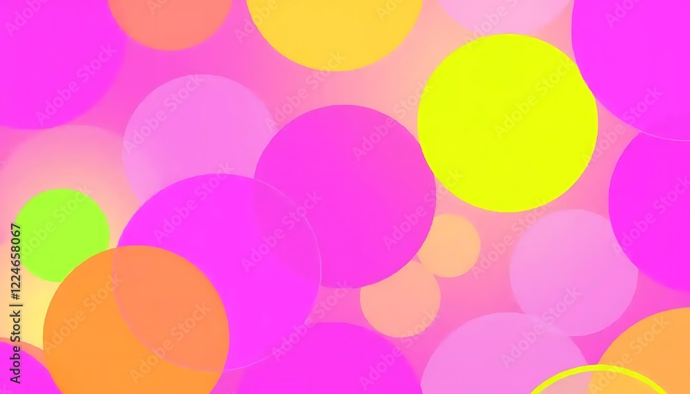 Aufkleber abstract background featuring overlapping colorful circles