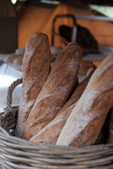 bread in a basket