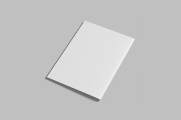Blank a4 cover brochure catalog mockup
