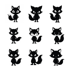 Fototapeta premium This image of an infant fox crouching looks exceptionally natural and smooth.