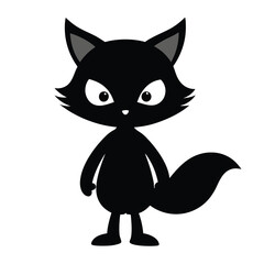 Obraz premium This image of a small fox crouching looks exceptionally natural and smooth.