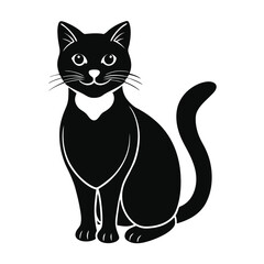 illustration of a  cat silhouette