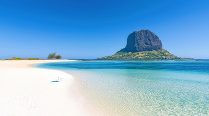 Naklejka premium Secluded Tropical Island Beach