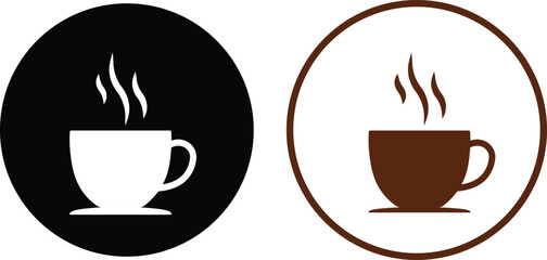 coffee mug icon. Paper coffee cup icon isolated on white background. Tea or coffee cups icons
